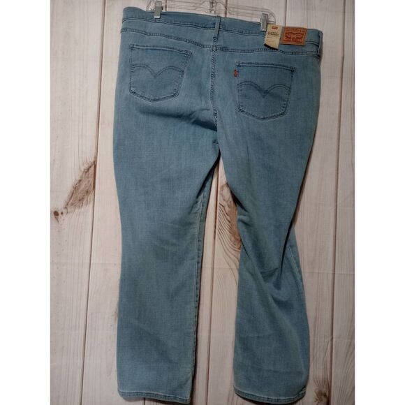 Levi's Jeans Ladies 24W Straight Mid Rise - Picture 2 of 7